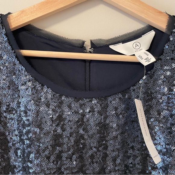 NWT Blue Sequin Addition Elle Shift Dress - Picture 4 of 4